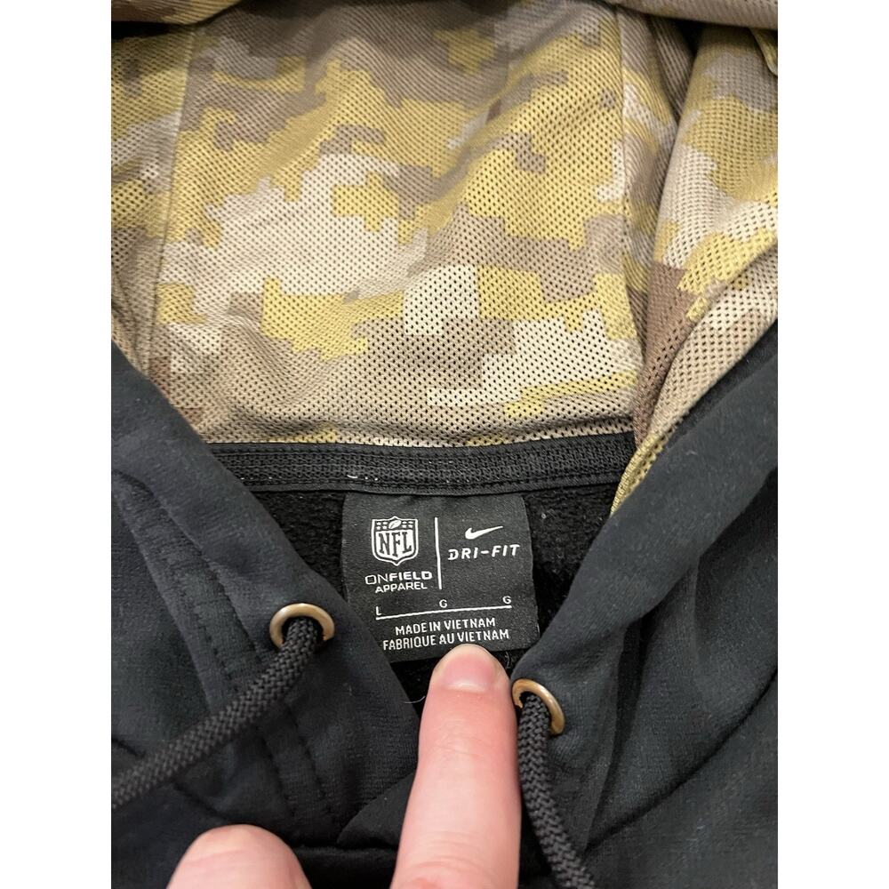 Jacksonville Jaguars Nike On Field Salute To Service Hoodie Mens Large L Black - Picture 8 of 12